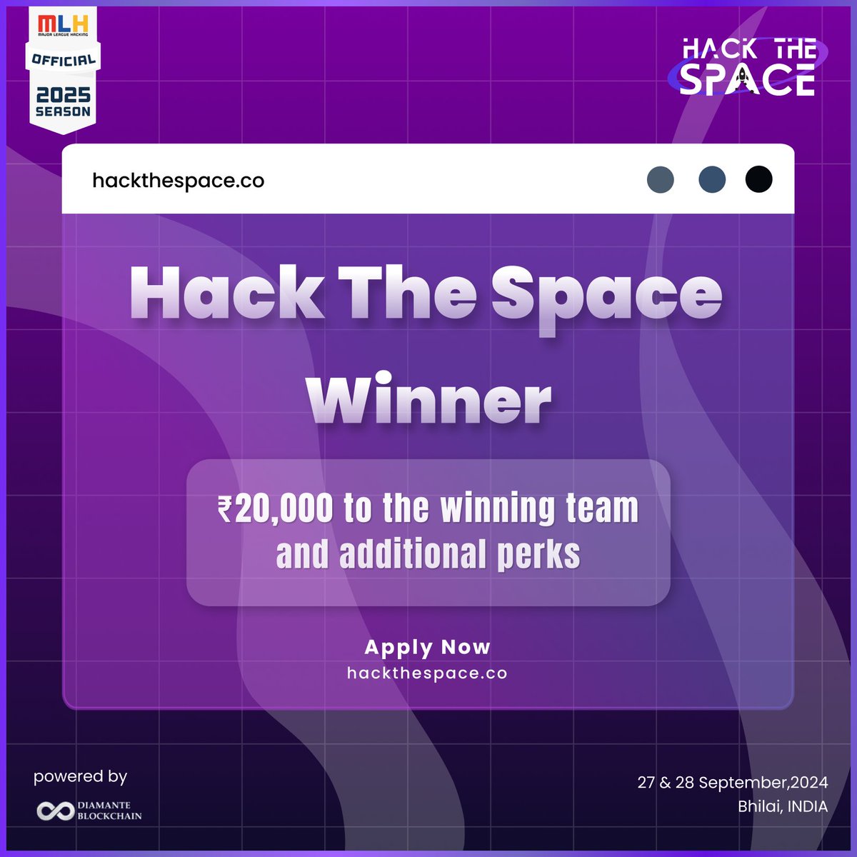HackTheSpace_'s tweet photo. Seize the crown with ₹20,000 plus exclusive perks! 🥇 
Code like a champion and claim your glory!🔥

Join now: https://t.co/BWEfuofkVA

#htsseason2 #hackathon2024 
#hackthespace2 #WINNER https://t.co/dskwfsxdcT