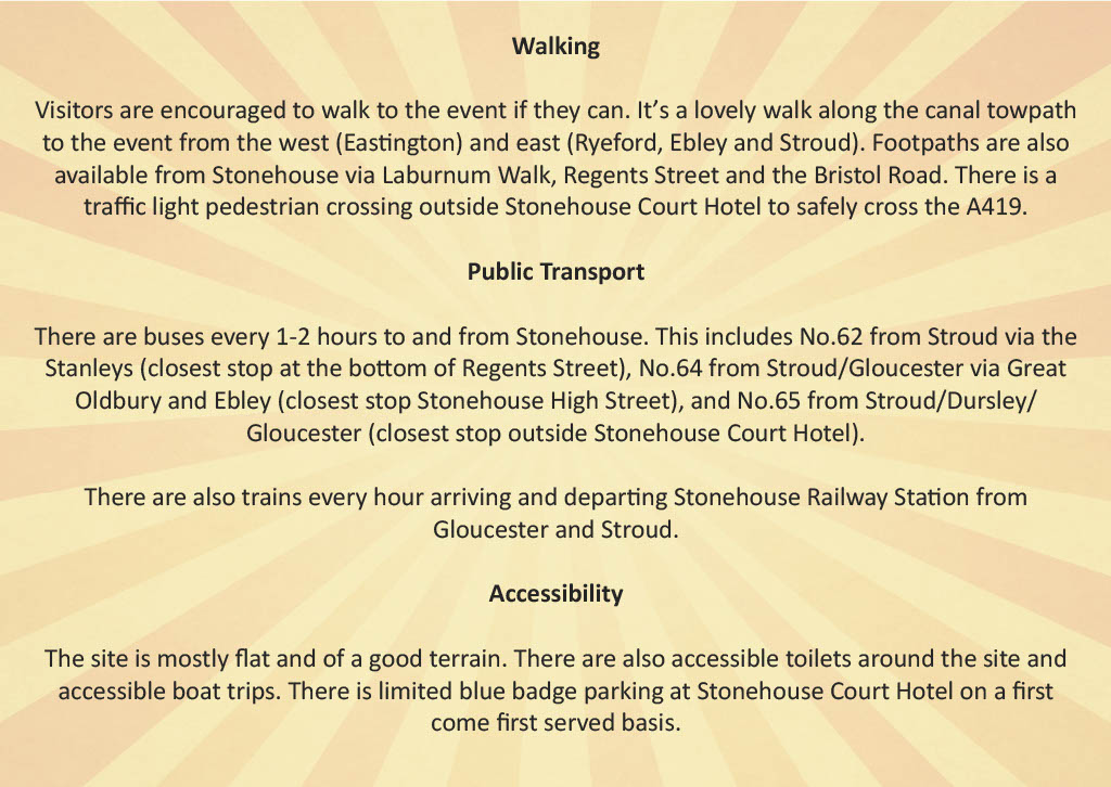 StonehouseCanal's tweet photo. Whether it is walking 🚶‍♂️ cycling 🚲 by bus 🚌 by train 🚂 or by car 🚗 there are multiple ways to get to the Stonehouse Canal Festival 2024 this Sunday between 11am-4pm 😊 

#StonehouseCanalFestival2024
#Festival2024
#StonehouseEvents
#FamilyFun
#ExploreStonehouse
#SundayFunday https://t.co/d9CUKizPcA