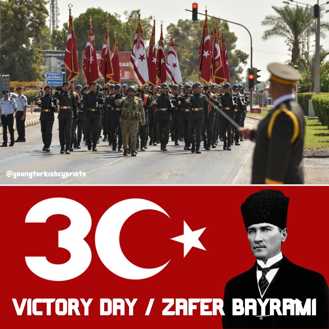 Young_Turk_Cyp's tweet photo. Happy Victory Day! 

A day to celebrate in both Türkiye and the TRNC.

Zafer bayramı kutlu olsun!

#ZaferBayramımız https://t.co/pfmSluKvwh