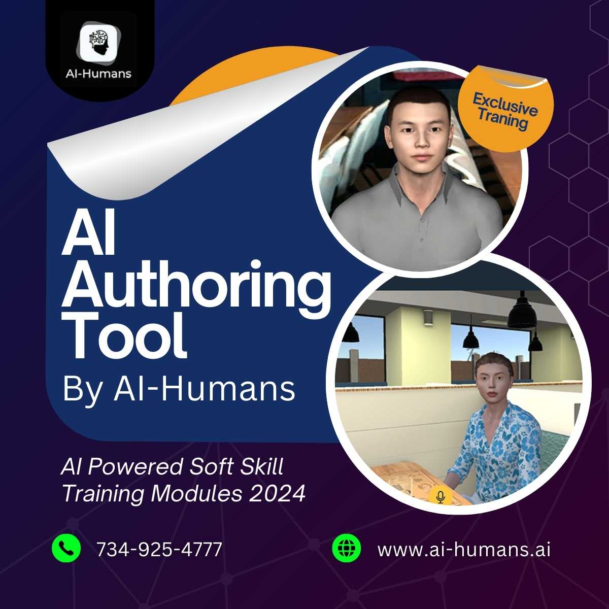 ai_humans31696's tweet image. #AiHumans offers 𝗔𝗜 𝗔𝘂𝘁𝗵𝗼𝗿𝗶𝗻𝗴 𝗧𝗼𝗼𝗹 𝗧𝗿𝗮𝗶𝗻𝗲𝗿𝘀 to create AI powered 𝗦𝗼𝗳𝘁 𝗦𝗸𝗶𝗹𝗹 𝗧𝗿𝗮𝗶𝗻𝗶𝗻𝗴 𝗠𝗼𝗱𝘂𝗹𝗲𝘀 in just 10 minutes without needing technical knowledge.
Visit - ai-humans.ai/ai-humans-the-…

#aiauthoringtool #artificalintelligence #Training