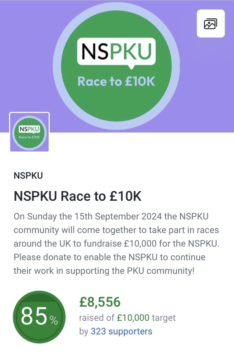 NSPKU's tweet photo. #PKU community is making progress in our #Raceto10k 
🥳🥳🥳🥳💪💪💪💪
Click here to support our runners and walkers - help us to support ppl living w #PKU
✅✅✅
https://t.co/K3v7M97IFz https://t.co/WizWLA66XW
