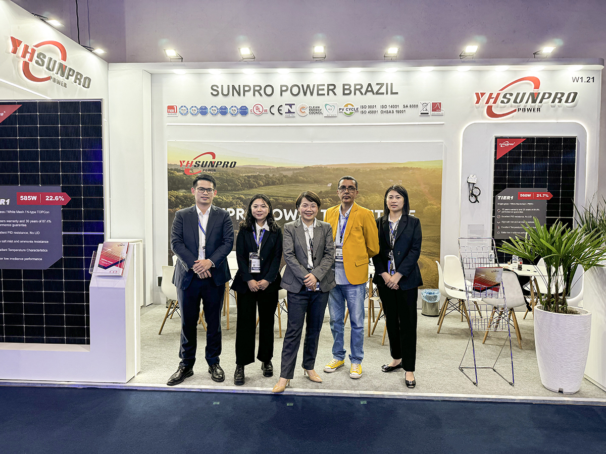 SunproPower's tweet image. #IntersolarSouthAmerica2024 has come to a successful conclusion. 👏
Thank you to the visitors who visited the #SUNPROPOWER booth during the #Exhibition. 🤗
We provide professional #Photovoltaic technology solutions and high-efficiency #Module products.🌟