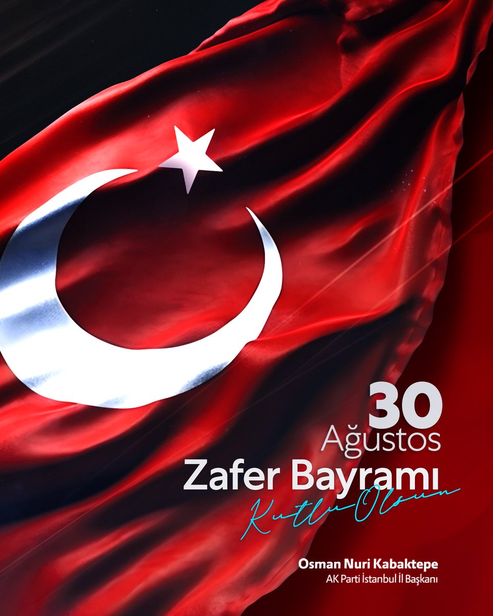 osmannnurika's tweet photo. 30 Ağustos, milletimizin bağımsızlık uğruna omuz omuza verdiği büyük bir kahramanlık öyküsüdür.

Bu vesileyle tüm aziz şehitlerimizi rahmetle yâd ediyorum.

Zafer Bayramımız kutlu olsun!🇹🇷 https://t.co/OFEvhcUXwa