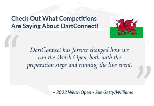 DartConnect's tweet photo. This weekend's Welsh Open & Classic is powered by DartConnect!
🎯 Learn how to bring DC To YOUR Country's WDF Events:
https://t.co/XlSCBDqgv6
#DigitalSteel #ScoreTrackConnect @dartswdf https://t.co/jZIBzOjmXd