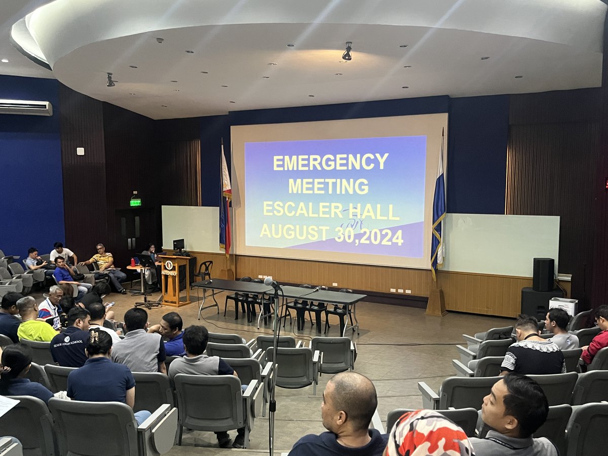 HAPPENING LATER: At 3:00 PM today, the Ateneo Employees and Workers Union (AEWU) will be holding an Emergency Meeting at Escaler Hall. They will be discussing the ongoing Collective Bargaining Agreement (CBA) negotiations, as well as issues on work rotation. | via <a href="/Regina_TheGDN/">Regina Manalo</a>