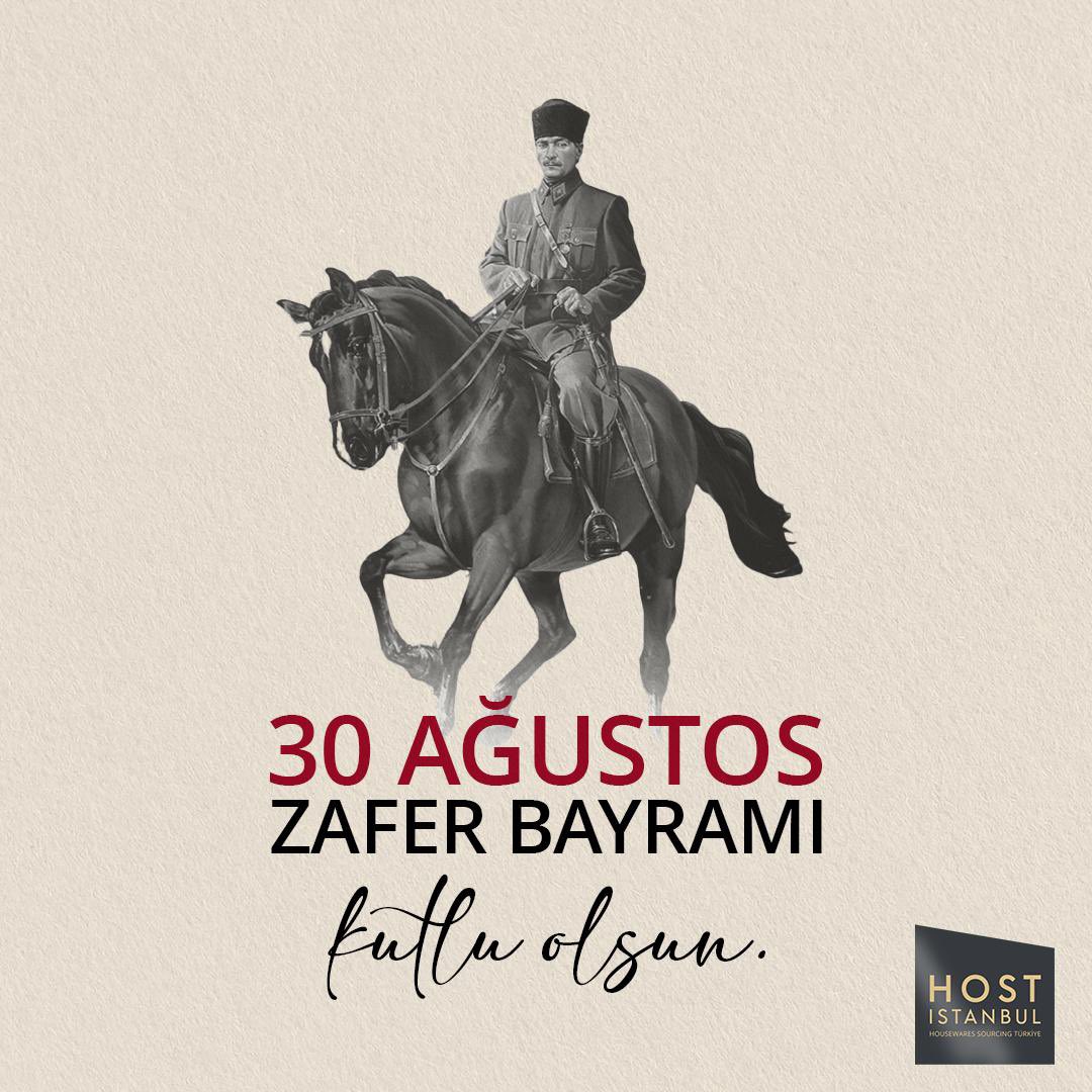 30 Ağustos Zafer Bayramı’mız kutlu olsun! Milletimizin bağımsızlık mücadelesinin sembolü olan bu büyük zaferin coşkusunu hep birlikte yaşıyoruz. Bugün, birlik ve beraberlik içinde, zaferin gururunu yeniden hissediyoruz.🇹🇷

#30Ağustoszaferbayramı #30Ağustos #Hostİstanbul