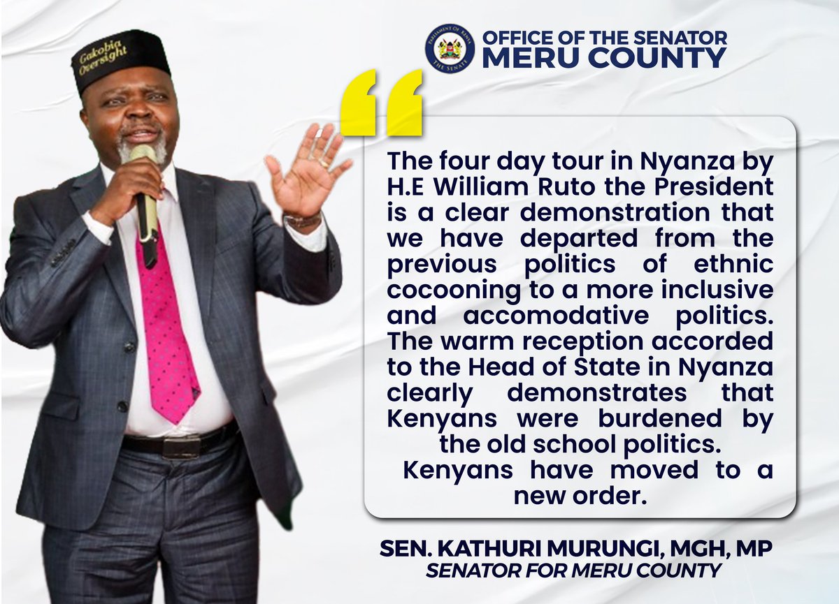 Kenya has moved to a new order! 
#RutoInHomabay