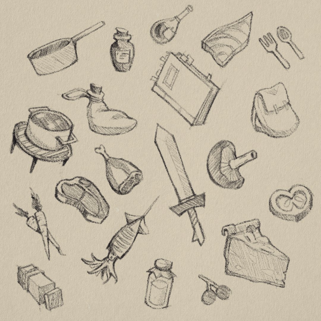 Dungeon Meshi sketches