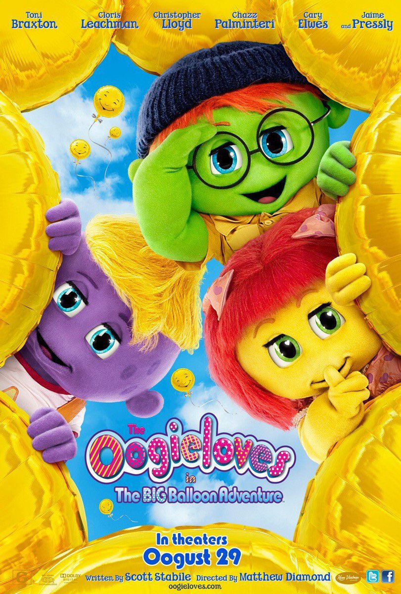 FilmNewsNos's tweet photo. 🎬MOVIE HISTORY: 12 years ago today, August 29, 2012, the movie ‘The Oogieloves in the Big Balloon Adventure’ opened in theaters!
#MalerieGrady #StephanieRenz #MistyMiller @tonibraxton #ChristopherLloyd #ClorisLeachman #ChazzPalminteri @Cary_Elwes #JaimePressly #MayaStange https://t.co/wx3YEv6PHt