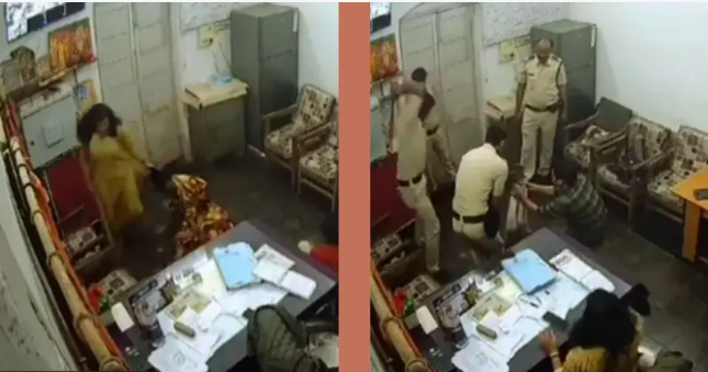 panchayati_pt's tweet photo. MP katni Video Viral: थाने के अंदर बुजुर्ग महिला और पोते की पिटाई का वीडियो वायरल हो रहा है। वीडियो के वायरल होने के बाद से एक बार फिर एमपी की कानून व्यवस्था को लेकर सवाल उठाए जा रहे हैं।
#MPvideoviral #mpvideo #mpkatnivideo https://t.co/Tw9vCMOHZY