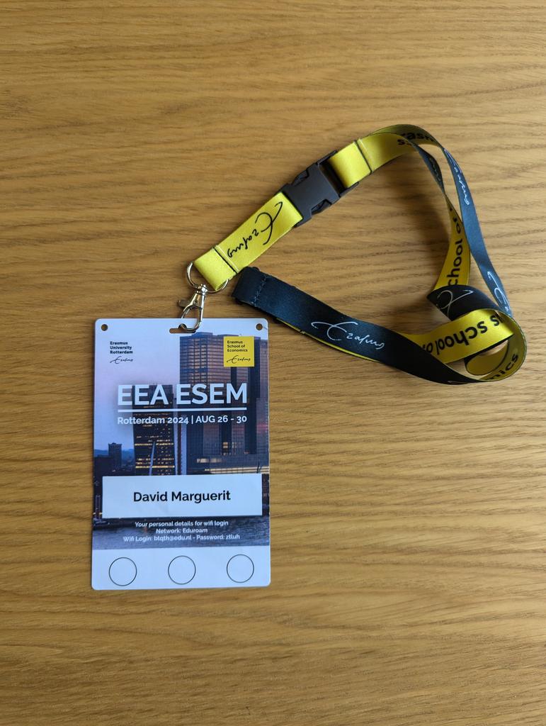 MargueritDavid's tweet photo. Bye bye #EEAESEM24. Thanks to you I've got impactful feedback on my paper, attended interesting talks, and met new and old friends. See you next year! https://t.co/s0CMQr0Fc7