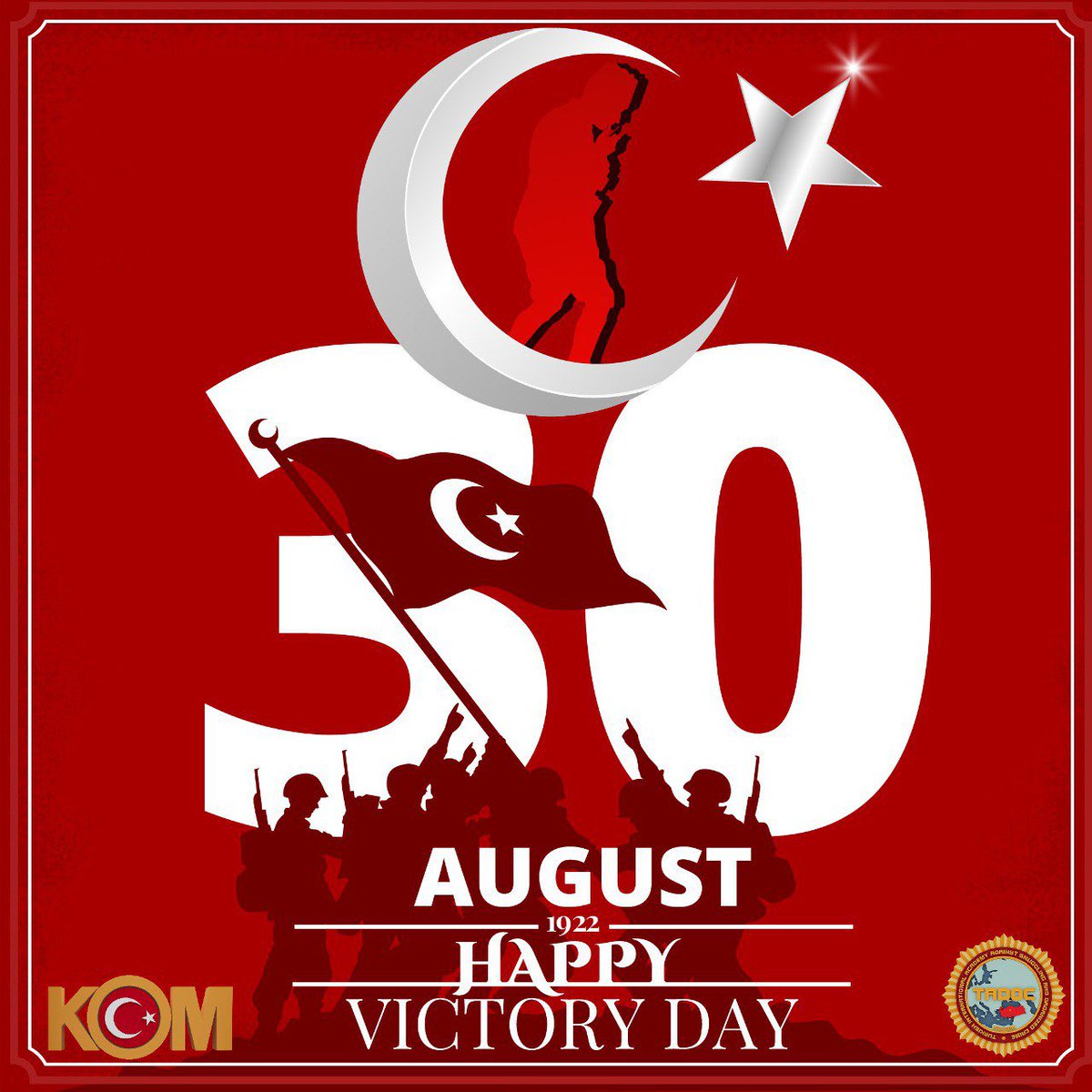 We celebrate 102nd anniversary of #august30 #victoryday!

#30ağustoszaferbayramımızkutluolsun🇹🇷🇹🇷🇹🇷 !

<a href="/EmniyetGM/">Türk Polis Teşkilatı</a> <a href="/KomBaskanligi/">KOM Başkanlığı</a>