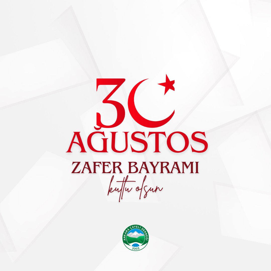 🇹🇷 Büyük Taarruz’u Türk’ün zaferiyle taçlandıran, yurda göz diken düşmanı denize döküp toprağı vatan yapan, Başkomutan Mustafa Kemal Atatürk’ün “Ordular, ilk hedefiniz Akdeniz’dir. İleri!” sözleriyle tarihe işlenen 30 Ağustos Zafer Bayramımız kutlu olsun.