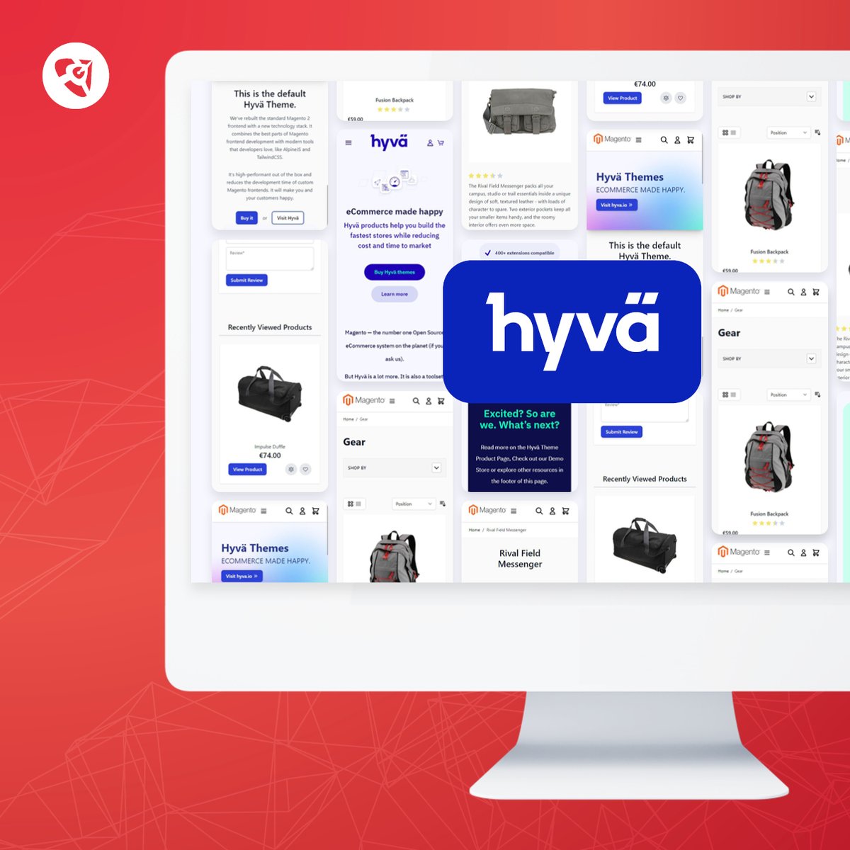 FireMultimedia's tweet photo. Ga je een nieuwe Magento webshop bouwen of wil je jouw #Magento shop verbeteren? Kijk dan zeker eens naar Hyvä. Lees hier meer over Hyvä theme en Hyvä checkout:  https://t.co/iDBON86wVE https://t.co/pEe8KifN0a