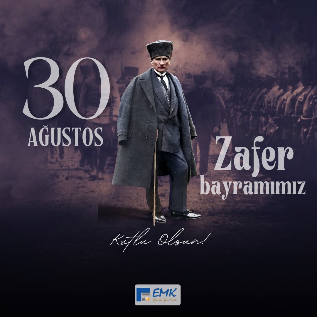 sakaryaemk's tweet photo. Milletimizin bağımsızlık uğruna verdiği mücadelenin zaferle sonuçlandığı bu anlamlı günde başta Ulu Önder Mustafa Kemal Atatürk olmak üzere, tüm kahraman şehitlerimizi saygı ve rahmetle anıyoruz. 30 Ağustos Zafer Bayramı'mız kutlu olsun. 🇹🇷 https://t.co/l8zlMuAHuD