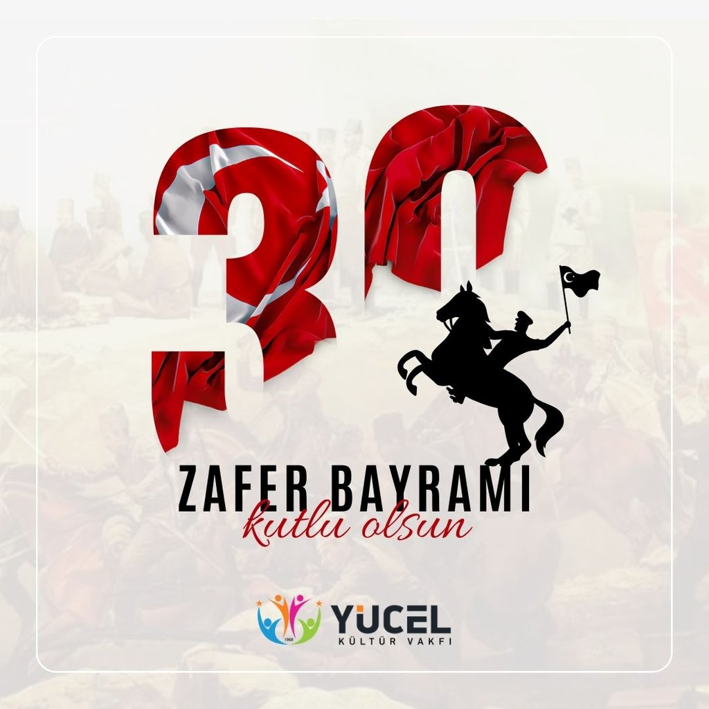 Büyük Taarruz Zaferi'nin 102. yıl dönümünde, millî mücadelemizin önderi Gazi Mustafa Kemal Atatürk başta olmak üzere, istiklalimiz uğruna mücadele eden tüm kahramanlarımızı rahmet, minnet ve saygıyla anıyoruz.

30 Ağustos Zafer Bayramı'mız kutlu olsun!

 #30agustoszaferbayrami