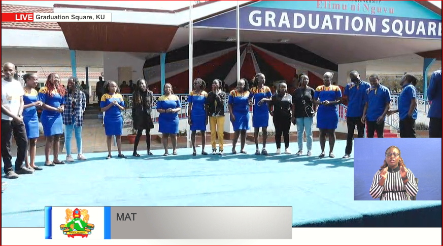 kutv_kenya's tweet photo. Kenyatta University Choir while getting ready to entertain the new KU students, welcome potential choir members from the class of 2028!
Do not miss the action, we are live on:
YouTube: https://t.co/fDgvob804E
#KUMatriculation2024 #KUFirstYears2024 #WelcomeToKU https://t.co/rcmQZ0dn4T