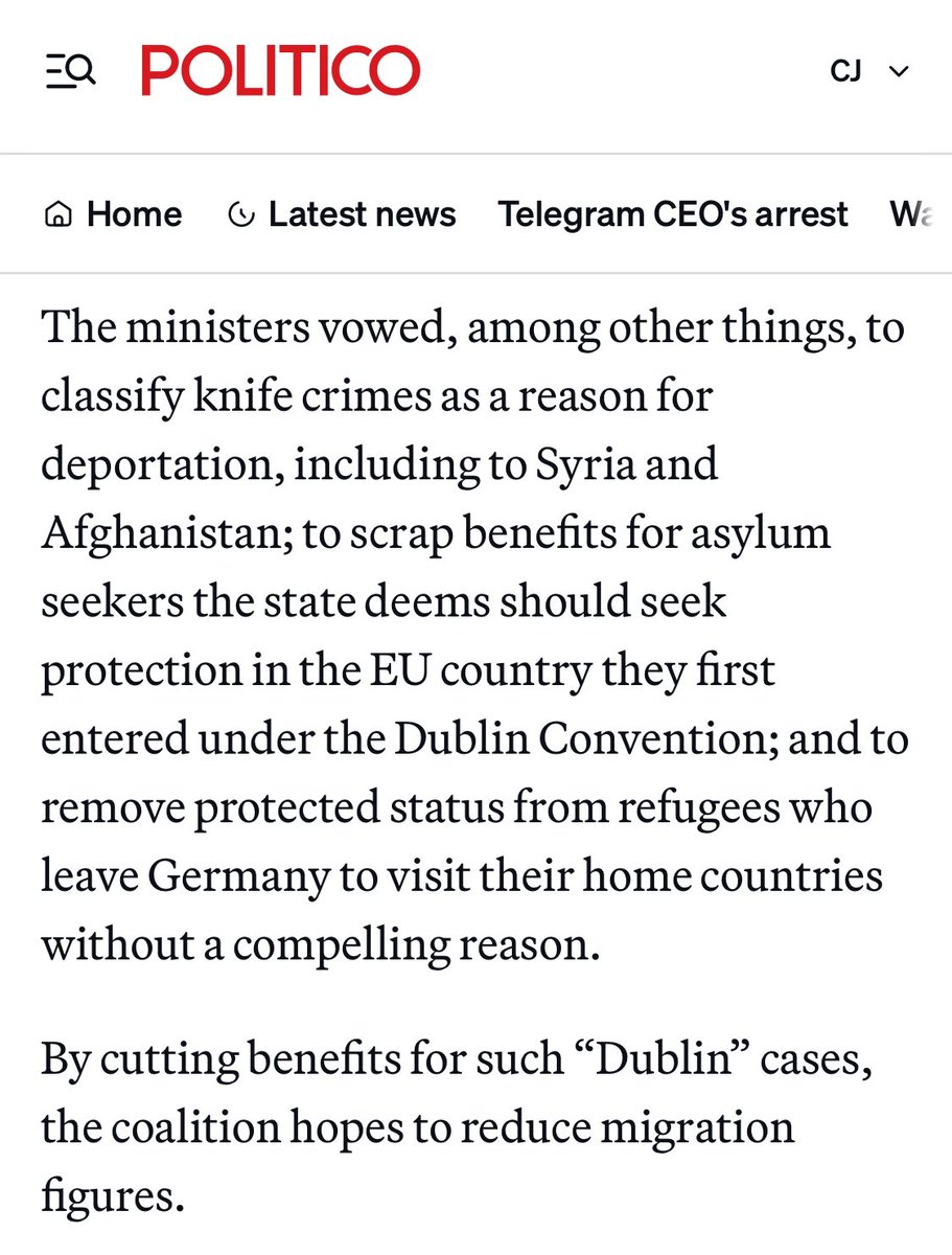 Germany announces changes for asylum seekers politico.eu/article/german…