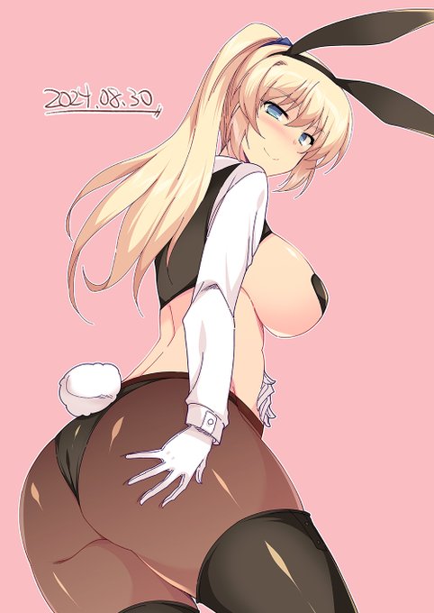 逆バニーさん落書き。肌面積のバランスが難しい……ので、次回は普通のバニーさんを描こうかと。 