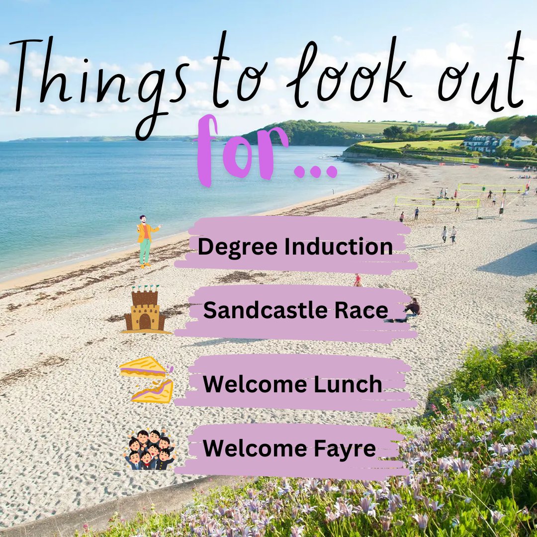 We're looking forward to welcoming our new students to the Centre in just a couple of weeks! There are lots of exciting things planned, including our annual sandcastle race on Gylly Beach🏖️! #welcometocges #universitybythesea #geography #environmentalscience #marinescience