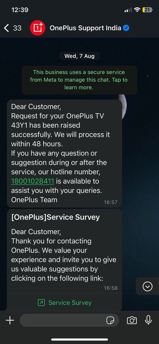 Gunjan_D5's tweet photo. Extremely disappointed with the service from @OnePlus_IN! Kind attention @RobinLiuOnePlus > We purchased a OnePlus TV in 2022, which was replaced in 2023 due to display issues. Now, it won't turn on! Raised a complaint on 7th Aug ‘24 (Ticket ID: INSI2408071449).
@consumerforum_ https://t.co/chcBunjGiL