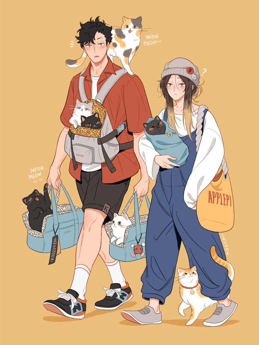 Nine cats: A vet visit
#haikyuu #kuroken