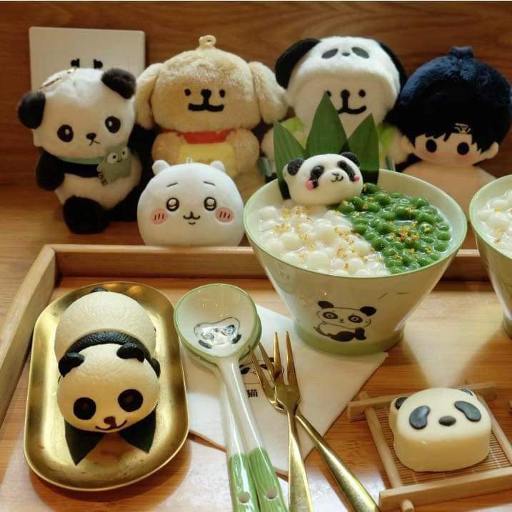 パンダテーマのアフタヌーンティー🐼🐼