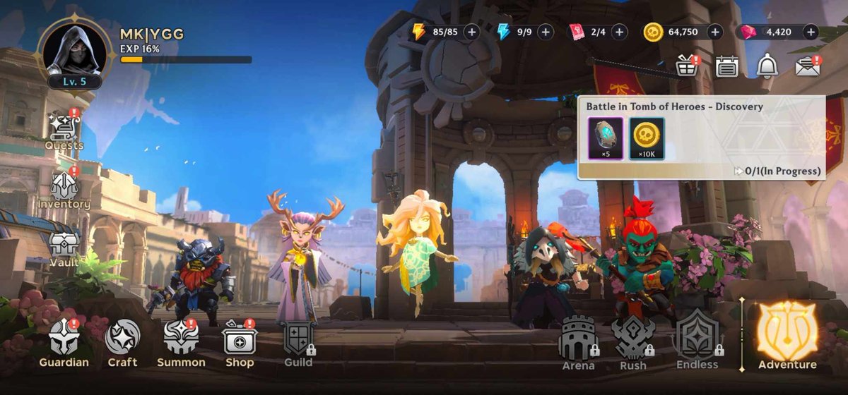 I just completed the YGG GAP S6 Seventh Day Adventurer quest!   

#YGGxGOG #YGGGAPS6
<a href="/YieldGuild/">Yield Guild Games</a>
<a href="/GuildOfGuardian/">GuildOfGuardians</a>