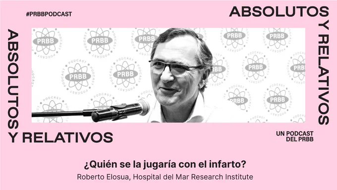 HMar Research Institute (@hmar_research) on Twitter photo 💬 “En enfermedades cardiovasculares, el riesgo cero no existe” - <a href="/RobertoElosua/">Roberto Elosua</a> (<a href="/HMar_research/">HMar Research Institute</a>) con <a href="/lucatbarone/">Luca Tancredi Barone 🏳️🌈</a>
Vuelve a escuchar #AbsolutosyRelativos, el #podcast de divulgación científica del <a href="/the_prbb/">Biomedicina BCN</a>
🎧 ¿Te lo vas a perder? spoti.fi/3LeMTso
#PRBBEllipse 💬 “En enfermedades cardiovasculares, el riesgo cero no existe” - <a href="/RobertoElosua/">Roberto Elosua</a> (<a href="/HMar_research/">HMar Research Institute</a>) con <a href="/lucatbarone/">Luca Tancredi Barone 🏳️🌈</a>
Vuelve a escuchar #AbsolutosyRelativos, el #podcast de divulgación científica del <a href="/the_prbb/">Biomedicina BCN</a>
🎧 ¿Te lo vas a perder? spoti.fi/3LeMTso
#PRBBEllipse