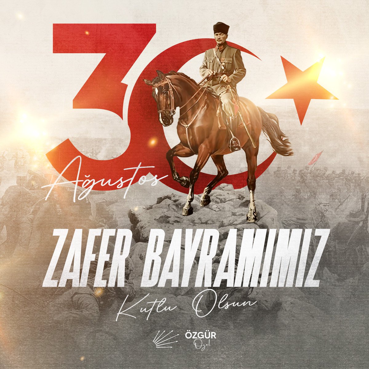 Kurtuluş mücadelemizin, bağımsızlığa, Cumhuriyete ve demokrasiye ulaşmasını mümkün kılan #30AğustosZaferBayramı kutlu olsun.

Kurucumuz Mustafa Kemal Atatürk başta olmak üzere tüm silah arkadaşlarını, gazilerimizi ve şehitlerimizi saygıyla ve minnetle anıyorum.