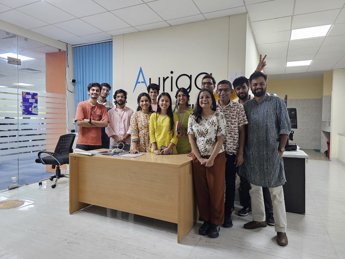 aurigait's tweet photo. It was great to host Ruchi at Auriga office - it was a fan moment for us to get time with one of the most creative illustrators we know who is not only pursuing her creative interests entrepreneurially but also works actively with communities teaching Children. https://t.co/iJbAbNsZwQ