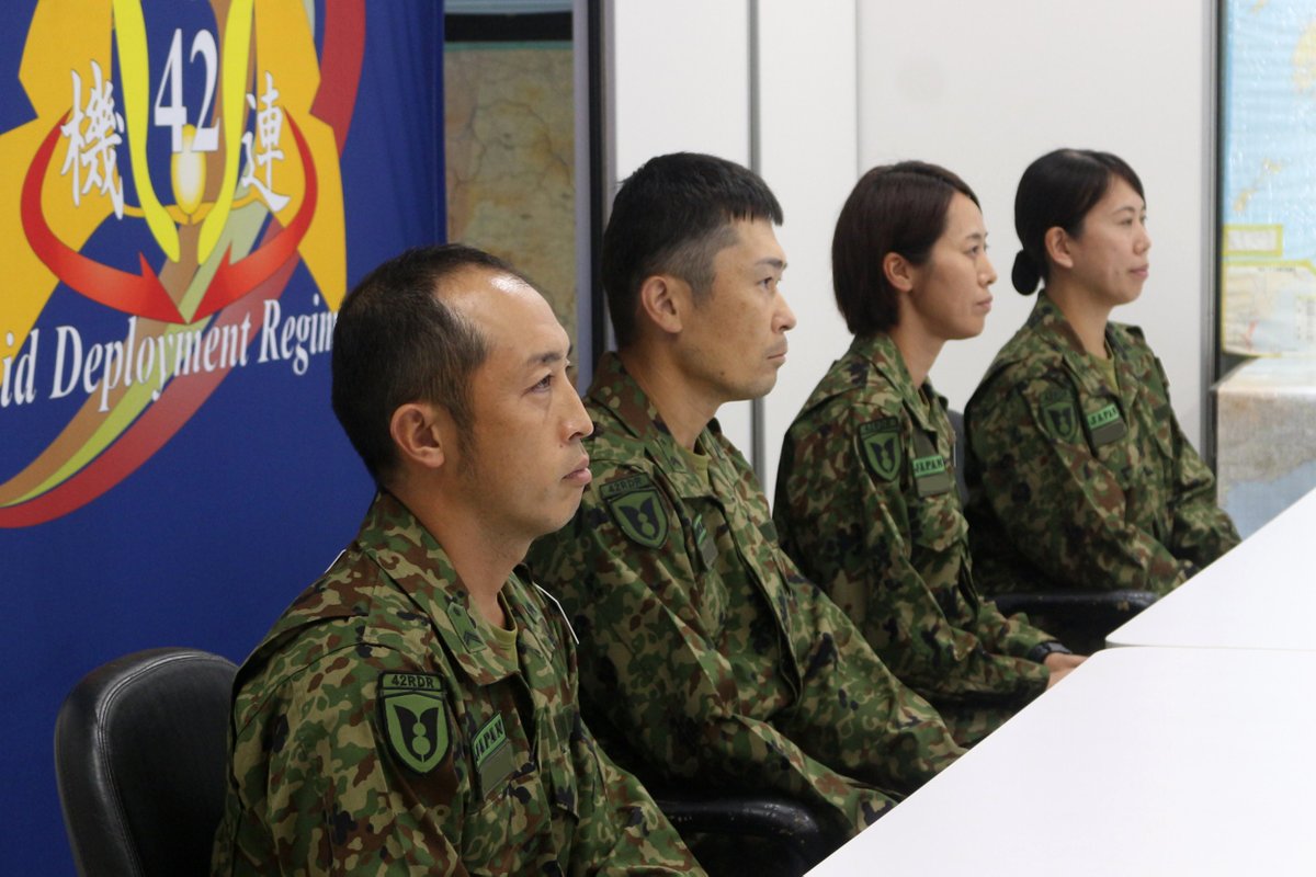 JGSDF_pr's tweet photo. 🇵🇭🇯🇵西部方面隊の隊員8名及び陸上幕僚監部の與藤WPS推進準備室長は、8月29日、フィリピン陸軍に対する能力構築支援参加に伴い、森下陸上幕僚長に対して出国報告を行いました。
#WomenPeaceandSecurity #WPSForum #HADR @ModJapan_jp https://t.co/xSxXWYBLMr