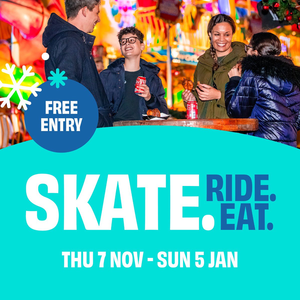 Let’s spin into the ultimate winter adventure at Willen on Ice—where you can #Skate, #Ride, and most importantly, #Eat! 🍴🍻
A delicious line-up of foodie delights coming soon, like mulled wine, delux hot choc, sweet treats and more to come. 

Book NOW!
iceleisure.co.uk/willenonice