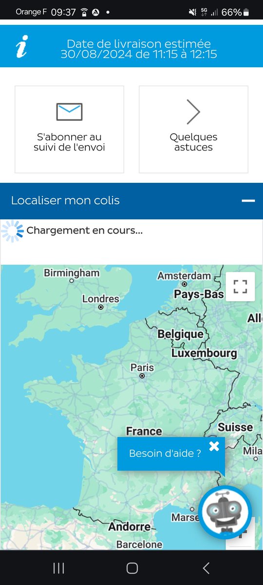 YGrandjean's tweet photo. @chronopost/ @ChronopostSAV 
Le suivi GPS ne fonctionnant pas, vous pariez combien que le colis n'arrivera pas aujourd'hui avec une excuse bidon ? Genre "absence" / "indisponibilité", etc...
PS : on était censé me prévenir si le colis était retrouvé... https://t.co/g5m3RIy7r5