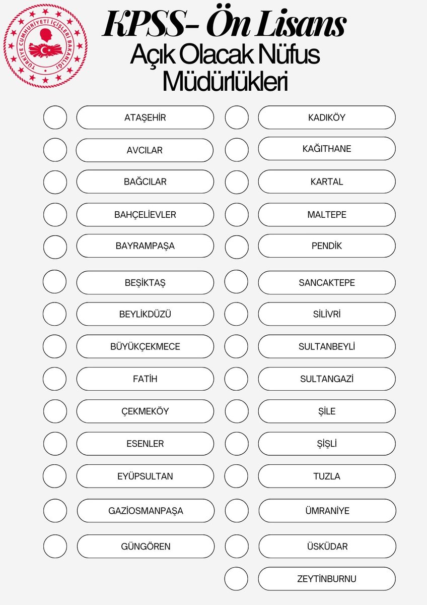 ✍️ 1 Eylül 2024 tarihinde gerçekleştirilecek olan 2024 KPSS-Ön Lisans sınavı için Nüfus Müdürlüklerimiz 07.00-10.00 saatleri arasında açık olacaktır. #kpss