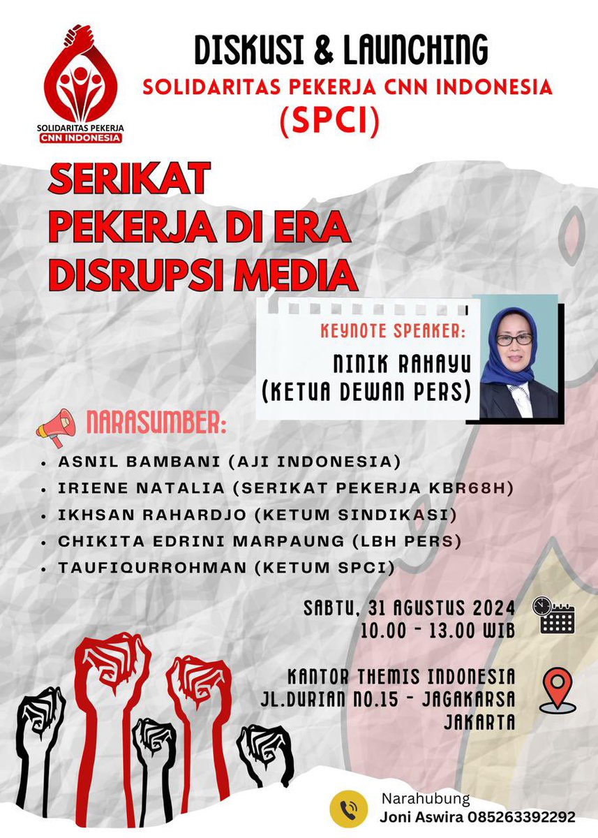 Launching SPCI akan digelar besok, Sabtu, pukul 10.00 - 13.00 WIB di Kantor Themis Indonesia, Jagakarsa, Jakarta Selatan. 

Ditunggu kehadirannya!
