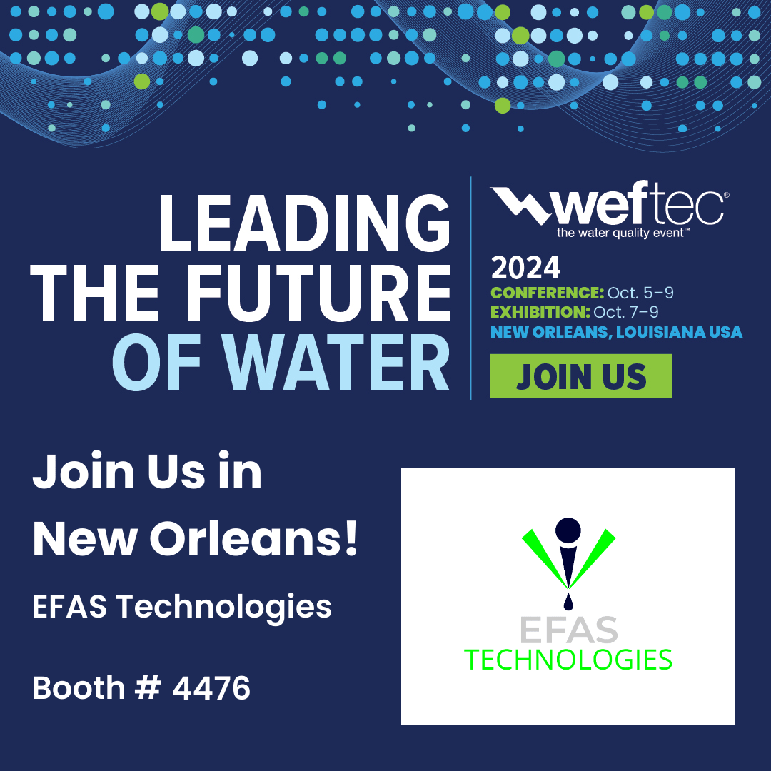 EfasTechInc's tweet photo. 🌊🌏 Meet EFAS at WEFTEC 2024

We're excited to announce that EFAS will be exhibiting at WEFTEC 2024, taking place in New Orleans, Lousiana (Oct 7-9).

Join EFAS at booth #4476 to explore live demonstrations of our AI-powered Global AI Leak Locator. https://t.co/nGy6Qmj0Gx