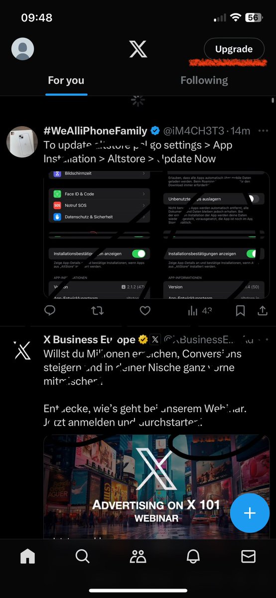 kpwn930's tweet image. since when is this upgrade-button here? is it so important??
