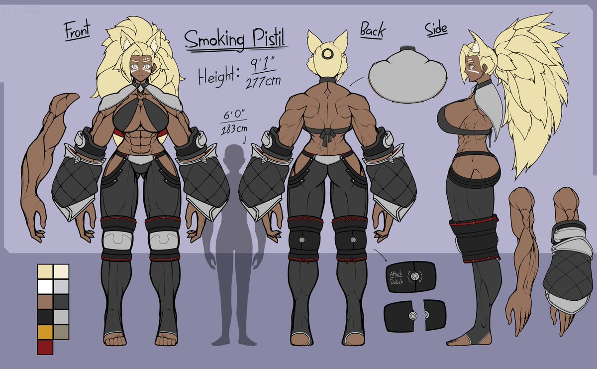 SmokingPistil's tweet photo. @malvanilla Congrats on reaching 10k! You definitely deserve it! 

You've drawn a couple of my other characters before, and I'd love to see your take on my main OC and namesake. She's due for a redesign sometime soon, but here's her current ref sheet. https://t.co/9HakO1EmH4
