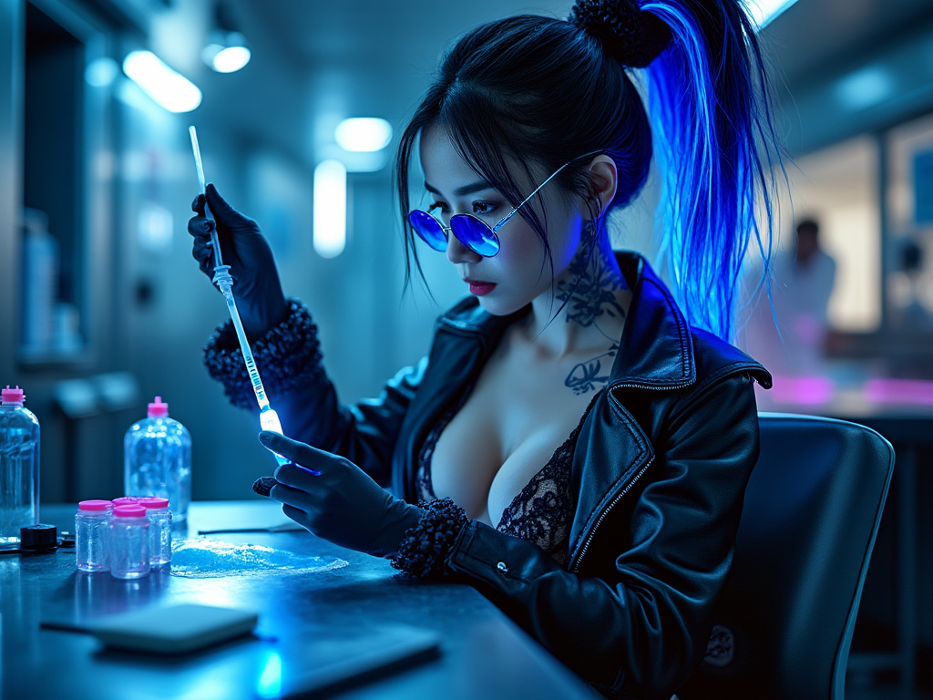 dainiusex7's tweet photo. QT your Blue Art
"Synthwave: Crafting the Future in Neon Light"
#NeonLab #CyberScience #AIart #AIArtwork #AIイラスト https://t.co/svg817yE76