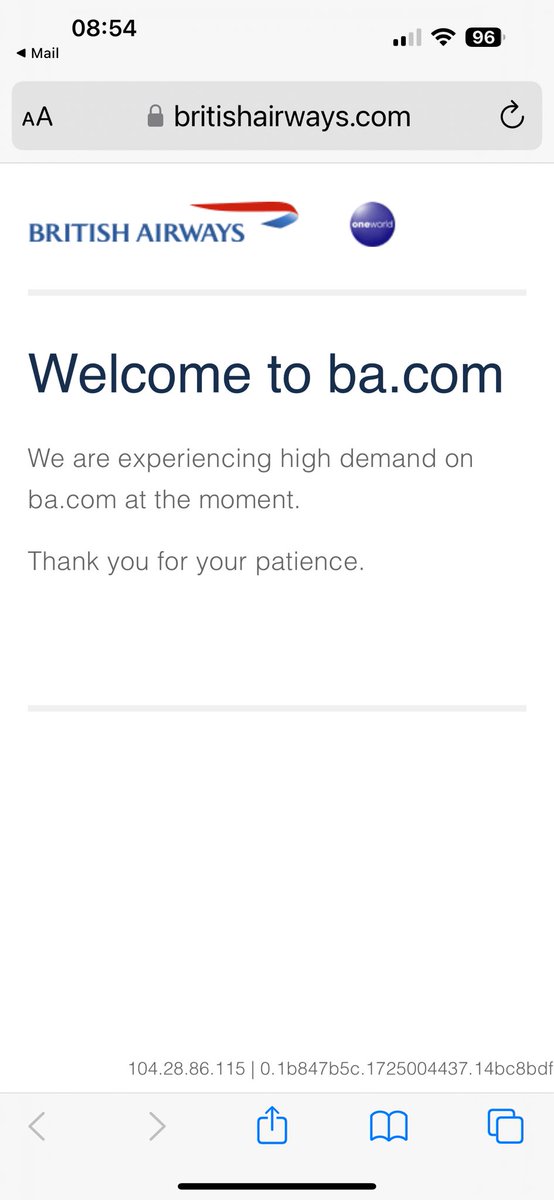 ScanomatSimon's tweet photo. @British_Airways Please sort out your online experience! It’s terrible. Just want to spend money with you…that’s all. https://t.co/xHgaLyddzM