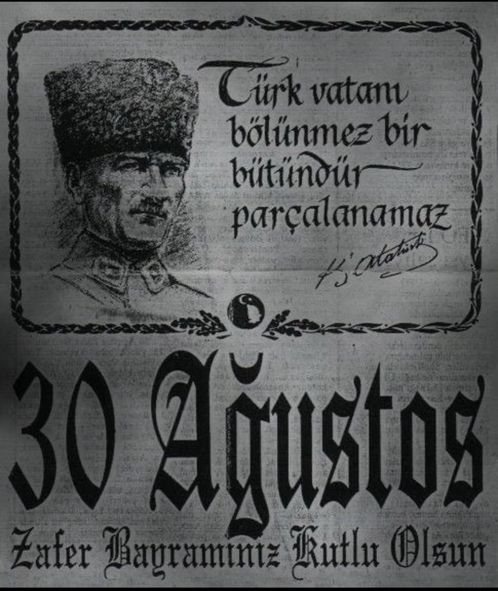 omerkkn's tweet photo. Ne mutlu Türk'üm diyene #30AgustosZaferBayramı #MustafaKemalAtatürk #Büyüktaarruz #Akdenizdir #Atatürk #Atamizindeyiz https://t.co/RHLYkm9MgE