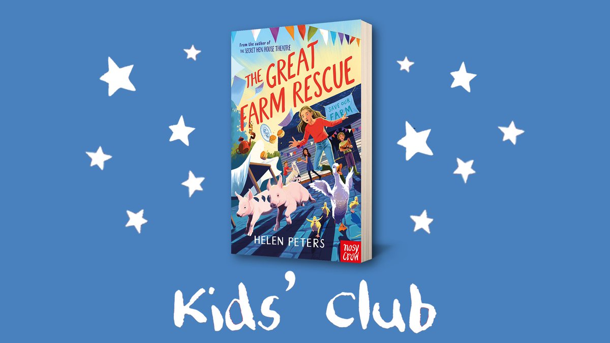 Nosy Crow (@nosycrow) on Twitter photo August Kids’ Club is live📚
This month, we delve into 'The Great Farm Rescue' by <a href="/farmgirlwriter/">Helen Peters</a>! In Helen Peters' latest book, Hannah has to raise £2 million to save her farm, how would you help her raise the money?✨
Sign up today📝: ow.ly/gN8J50T3cR6 August Kids’ Club is live📚
This month, we delve into 'The Great Farm Rescue' by <a href="/farmgirlwriter/">Helen Peters</a>! In Helen Peters' latest book, Hannah has to raise £2 million to save her farm, how would you help her raise the money?✨
Sign up today📝: ow.ly/gN8J50T3cR6