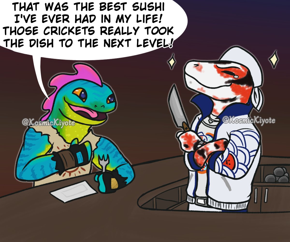 KosmicKiyote's tweet photo. Finally someone who can appreciate the "special touch" #Thunder adds to the sushi! #CleanPlate πππ½
π¦π¦π¦
π&πAppreciated!
#FortniteArt #Fortnite #FortniteFanArt #DigitalArt #Lizzik #Cute #Lizard #FortniteCH5S4 #Art #FortniteAbsoluteDoom https://t.co/01UFF8oaN3