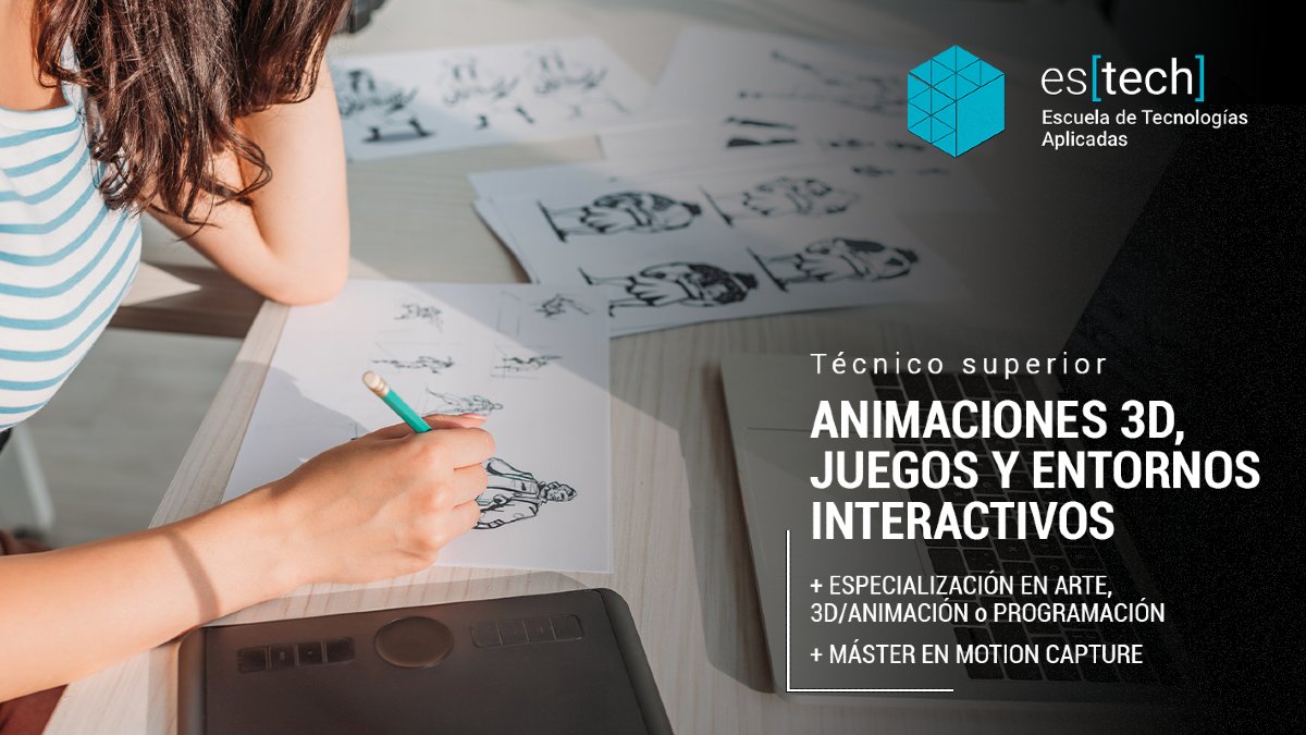 escuelaestech's tweet photo. 😍 Técnico Superior |
Anim. 3D, Juegos y Entornos Interactivos

Aprenderás todos los conocimientos técnicos y artísticos del mundo del cine de animación, desarrollar personajes, escenarios y objetos destinados a la industria o producción 2D/3D.

💠 https://t.co/J9LtfZONT4 https://t.co/8srBFz0VV6