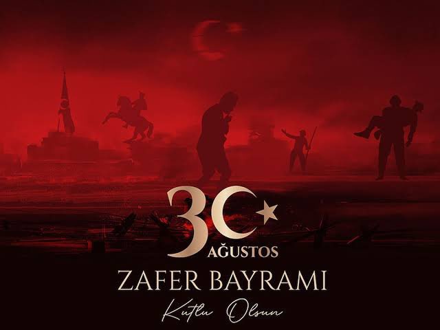 30 Ağustos Zafer Bayramı’mızın 102. yılı kutlu olsun🇹🇷
Başta Gazi Mustafa Kemal Atatürk ve silah arkadaşları olmak üzere, vatan uğruna can veren kutlu şehitlerimizi, kahraman gazilerimizi rahmet, minnet ve saygıyla yâd ediyorum. 
#30AgustosZaferBayramı