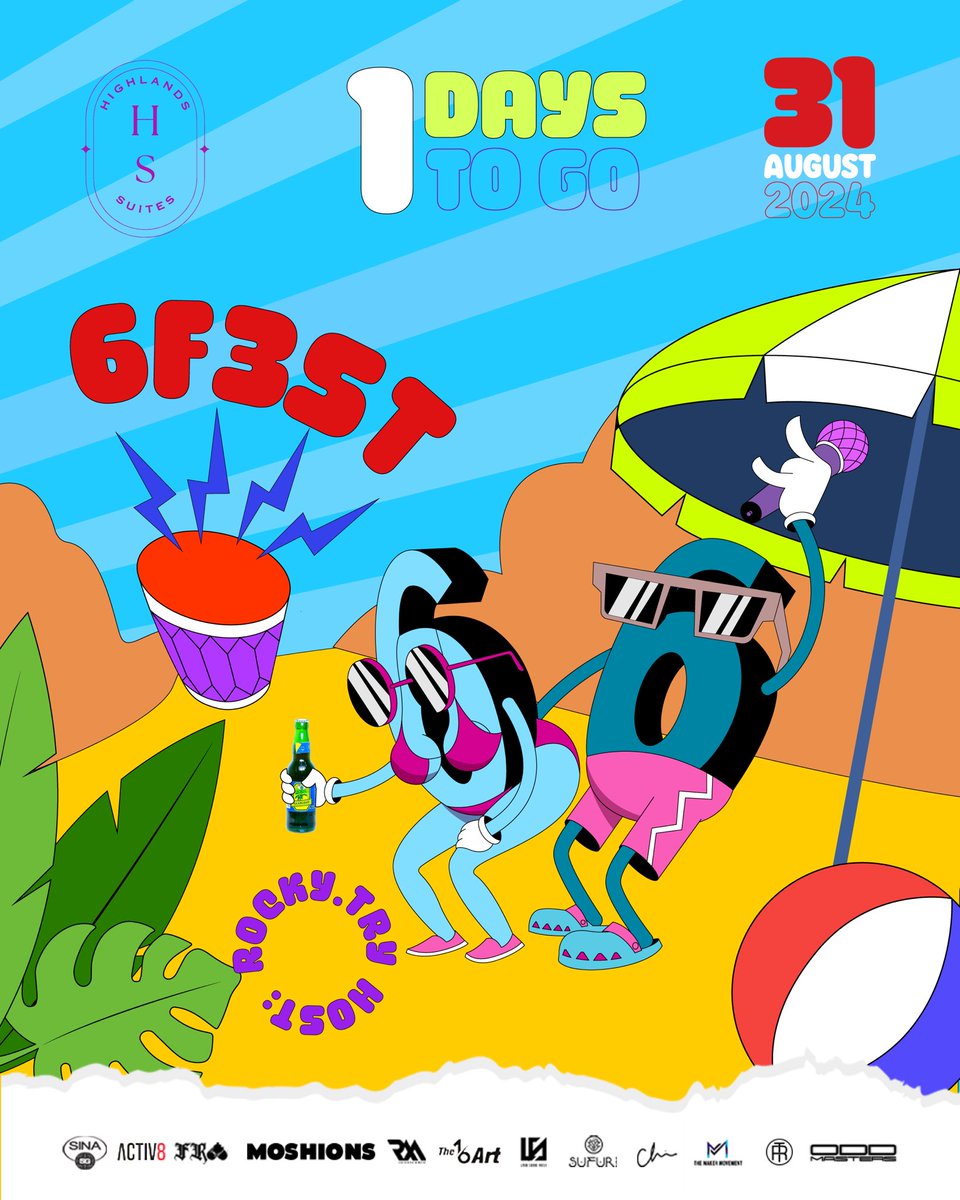 6RecordsRw's tweet photo. 1 day left until 6 Fest! Tomorrow’s the day—get ready for an unforgettable night! 🚀 Get your Ticket here 👉🏾 https://t.co/dVE4EHk13g #6Fest #Countdown #1DayToGo https://t.co/sAUd5ED2Pd