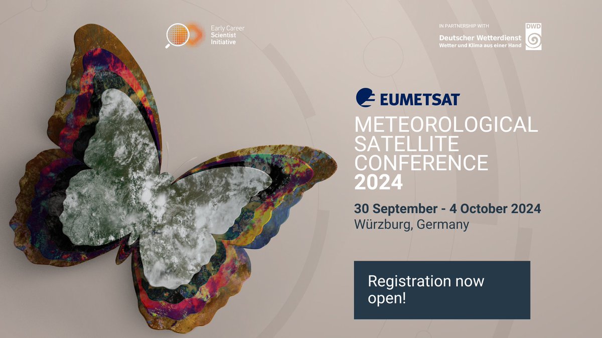 eumetsat's tweet image. It's not too late! Standard registration is closing tomorrow but you can still sign up until the event begins on 30 Sep (and on site) in Würzburg. 📅

Check out our interactive programme to see what sessions are on offer! 🛰️

Visit: bit.ly/EMSC2024
#EMSC2024