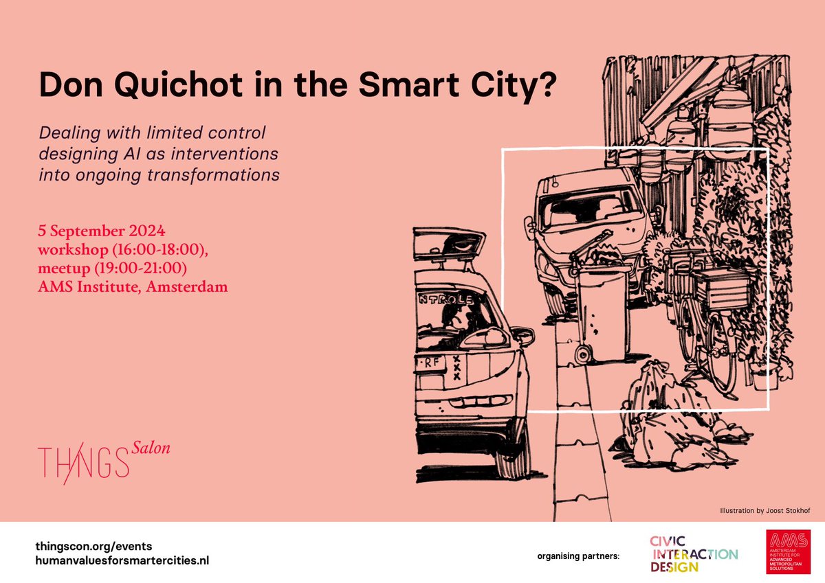 Join us next Thursday 5 September for a workshop and meetup where we will explore the changing roles of designers in contemporary developments involving human values and smart city technologies, on participatory design for machine learning. 

Find more thingscon.org/events/upcomin…