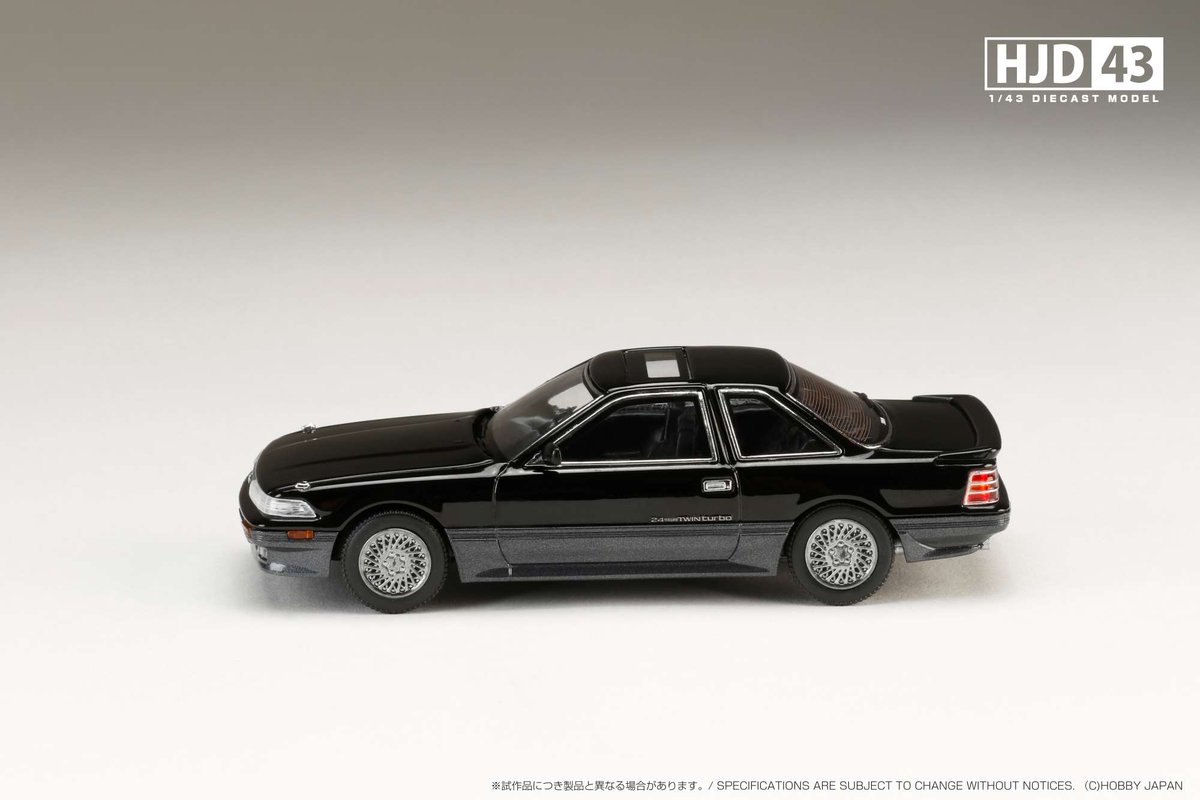 HJ_Minicar's tweet photo. 1/43 Toyota SOARER 2000 TWINCAM 24 TWIN TURBO GT-TWIN TURBO L (GZ20)
■2-Colors
■発売予定: 2024年12月以降
■お取扱店・海外代理店情報
https://t.co/Dv9aft35cB
#ホビージャパン #HobbyJAPAN #HJD43 #ダイキャスト #minicar #ミニカー #43scale #Toyota #トヨタ #ソアラ #TWINTURBOL #GZ20 https://t.co/IJkIfhDS7V